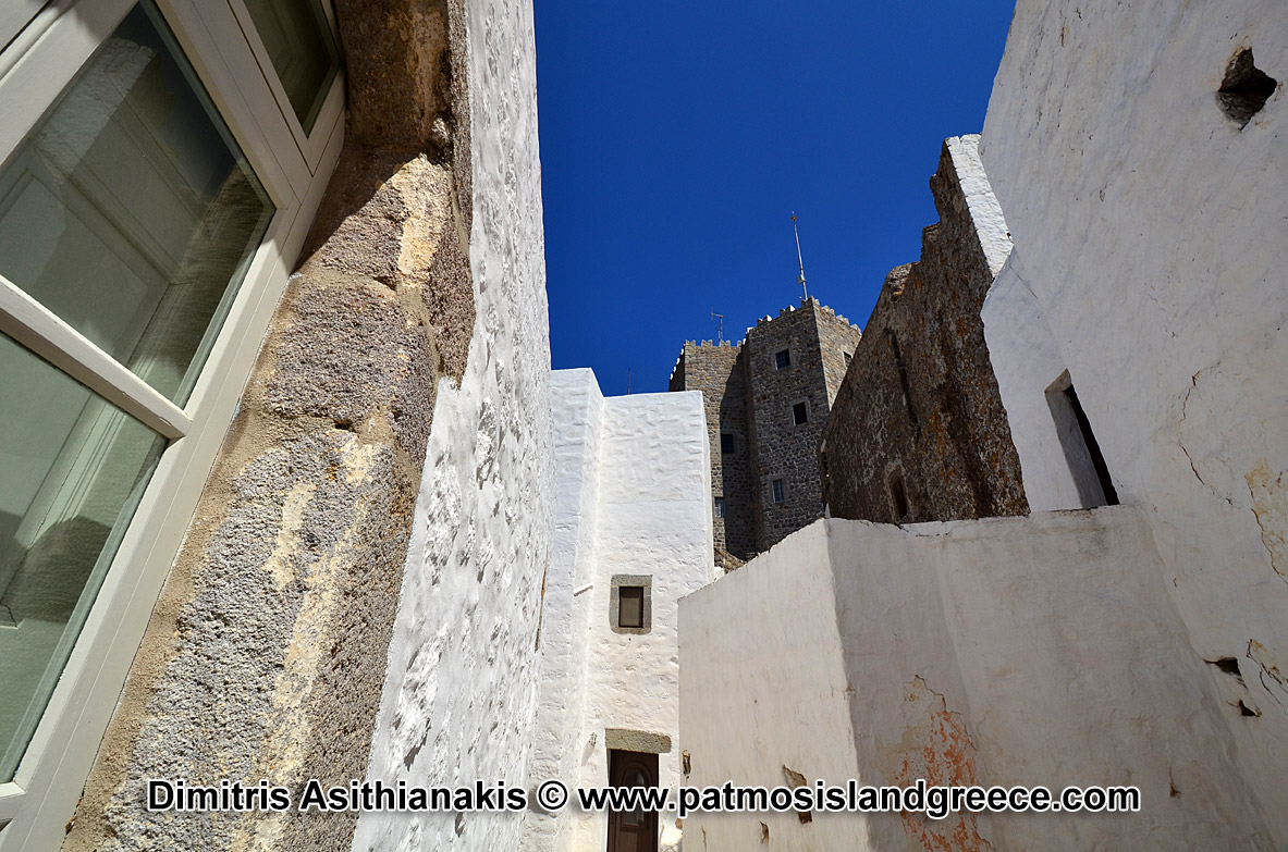 Patmos Chora Streets Photos