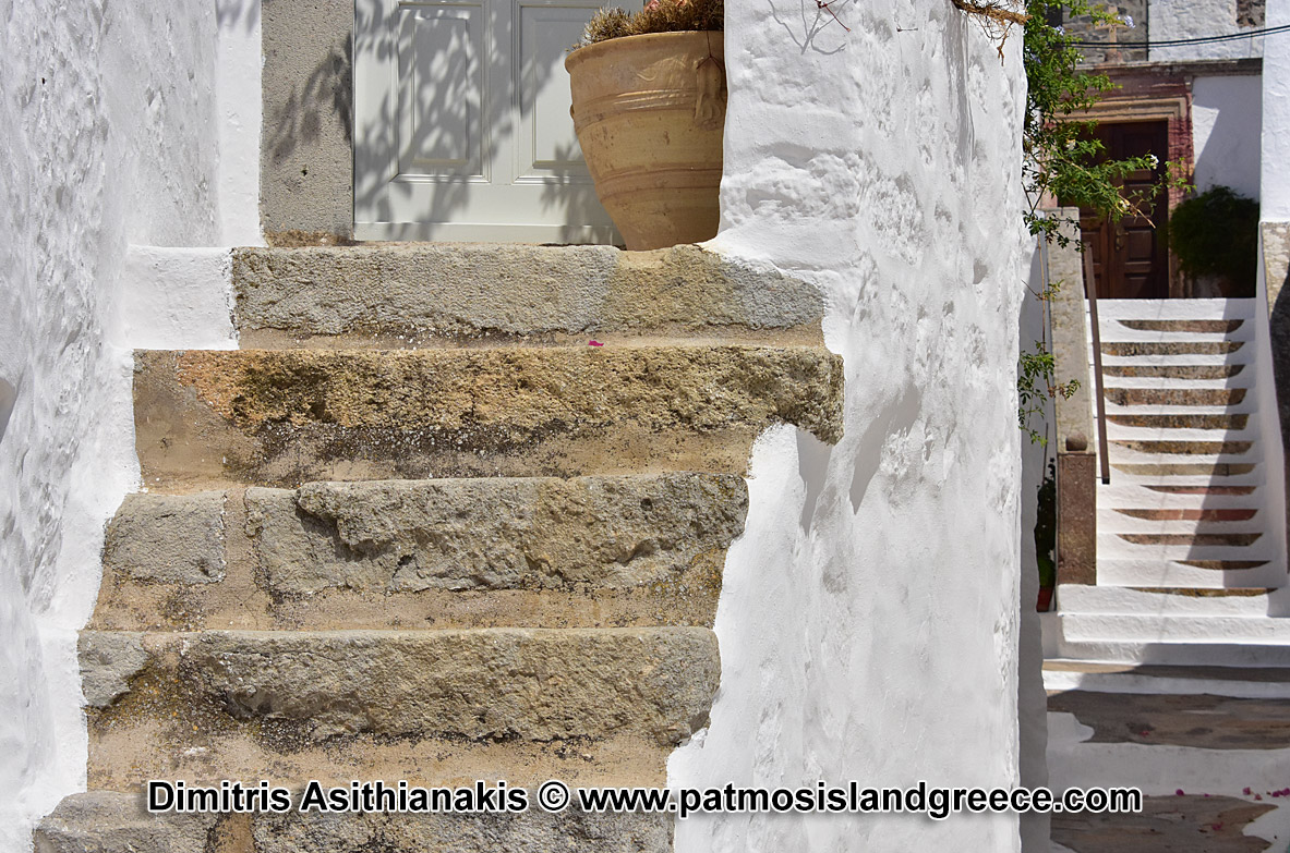 Patmos Chora Streets Photos