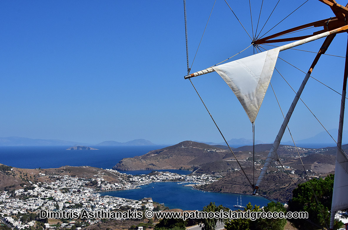 Patmos Island Windmills Photos