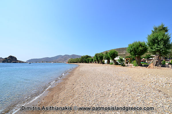 Petra Beach with Tamarisk trees