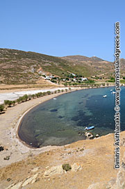 Petra Beach with Tamarisk trees - Patmos Beaches